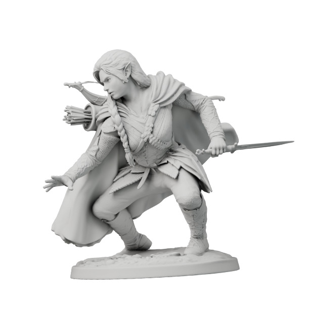 A commissioned set of hand-painted tabletop character figurines